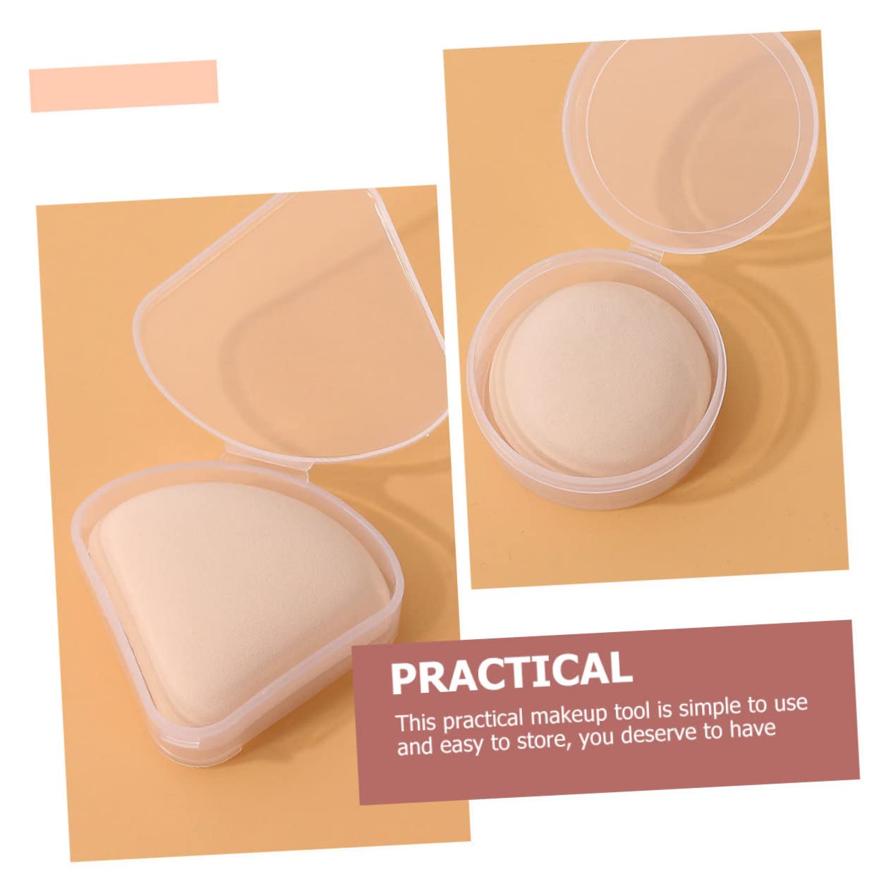 Practical Powder Puff Set 6pcs Girl Makeup Tools Blending Sponges for Makeup