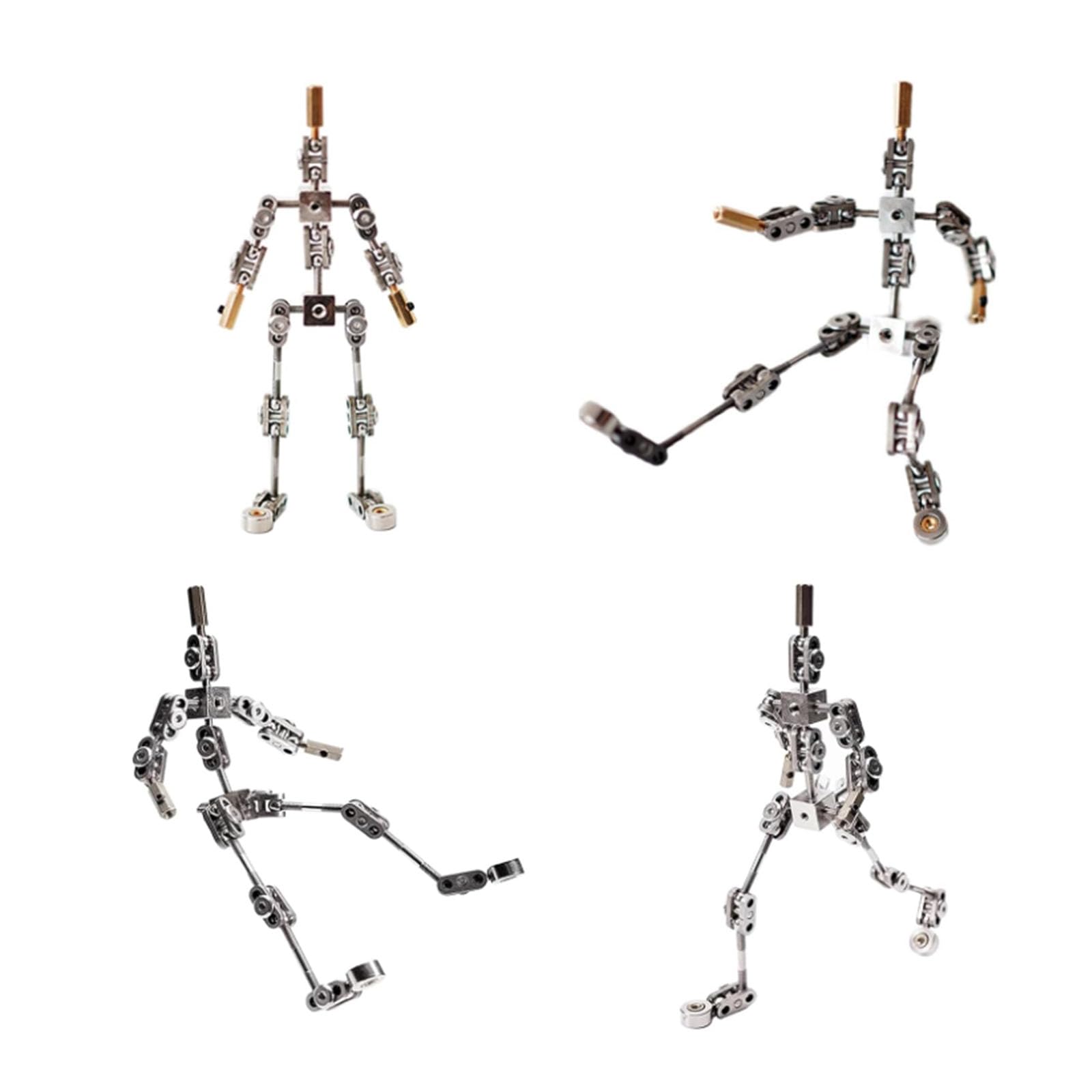 Zestaw szkieletu do animacji poklatkowej DIY, 12-20 cm, ze stali nierdzewnej, do tworzenia postaci do animacji poklatkowej i modeliny,14CM