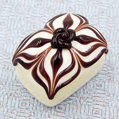 Glass Vanilla & Chocolate Barrel Treat Handmade Home Décor #TOP1