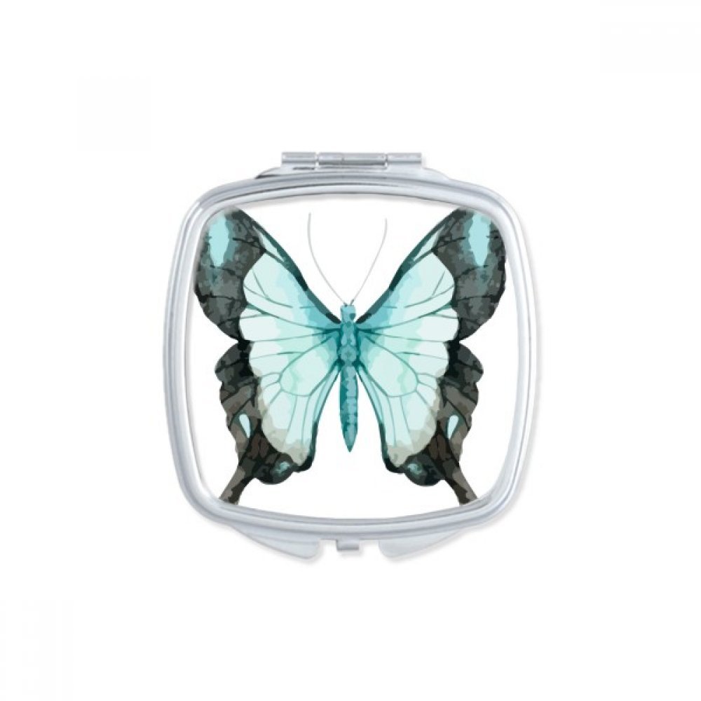 Miroir de poche rose papillon mignon petit miroir de main carré pour retouche visage