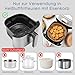 Magnete für Airfryer Backpapier Zubehör für Heißluftfritteuse, 8 Stück Magnetisch Silikon Baking Paper Befestigungsschnalle, Magnetische Silikonschnallen für Ninja COSORI PHLIPS Panasonic Air Fryer