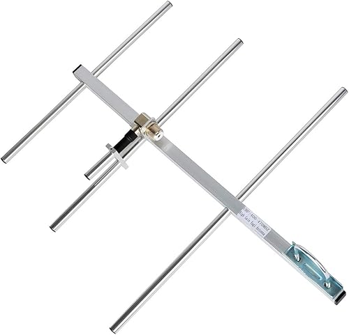 HYS Yagi Antena con 3 elementos, UHF 400-470Mhz Antena de techo al aire libre para Yaesu Motorola Kenwood Midland Radio móvil Transceptor Repetidor