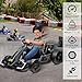 24V Electric Go Kart for Kids，Powerful Drift Kart With Adjustable Seat, 2x150 Motor, 8.5 Mph Speed, 4 Speed Modes, Led Lights, Music, and Honking Horn for Ages 6-12