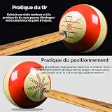 ANBOO kit d’entraînement billard, balle résine et gants 3 doigts photo 4