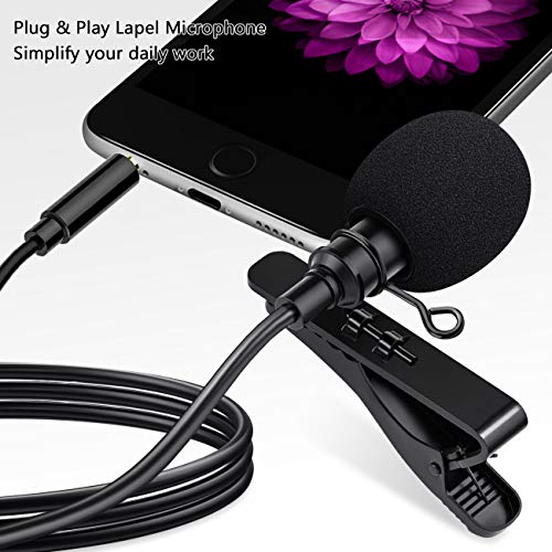 YOTTO Lavalier Mikrofon Ansteckmikrofon Omnidirectional Kondensator Mic Clip on Mikrofon 3.5mm Jack Mikrofon für für… - Image 6