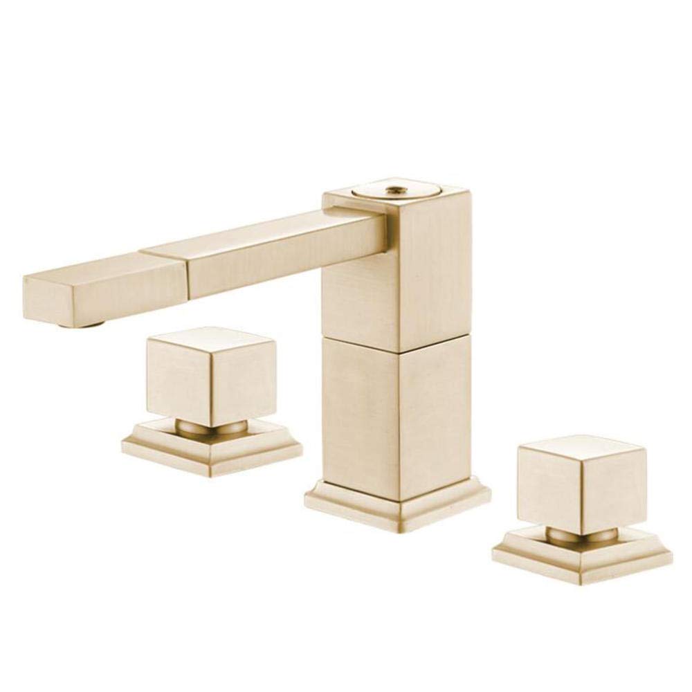 Robinet de lavabo de salle de bain 3 trous mélangeur laiton anti-calcaire