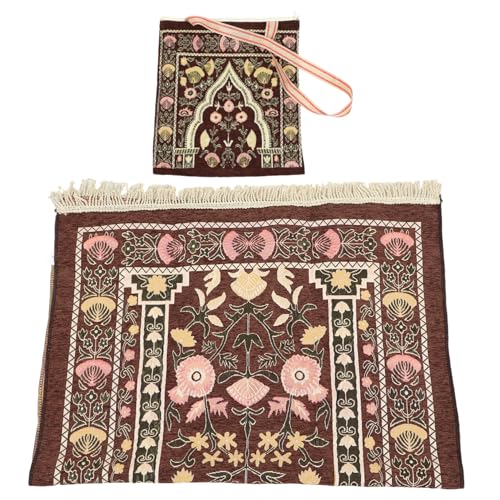 Tapis de prière portable chenille coffee lot de 4 Magiclulu