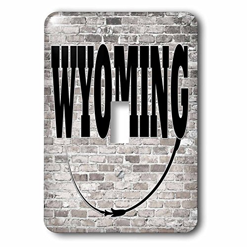 Interrupteur à bascule simple de style déco géographique Wyoming 3dRose - 2