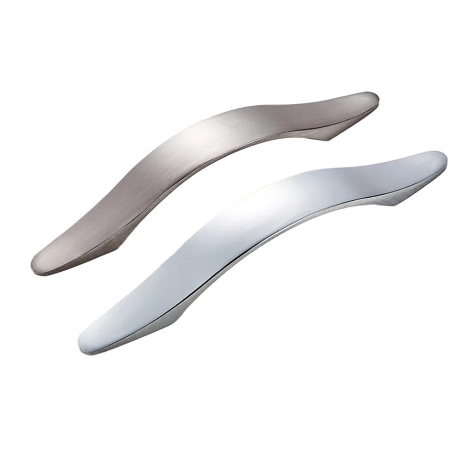 Rugaikerba Bright Chrome-128Mm Cabinet Handles, Aluminum Alloy, 128Mm 160Mm Sizes