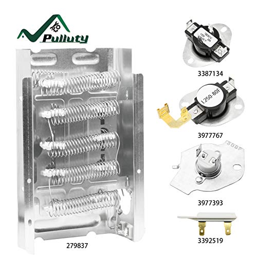 Heating Element for Whirlpool Dryer WED4815EW1 WED5300SQ0 WED5000DW2 WED4800BQ1 WED5300SQ0 WED5100VQ1,Dryer Heating Element for Kenmore 70 80 Series Dryer Model 110 Parts 11065132410 11061202011 by Pulluty - Image 2