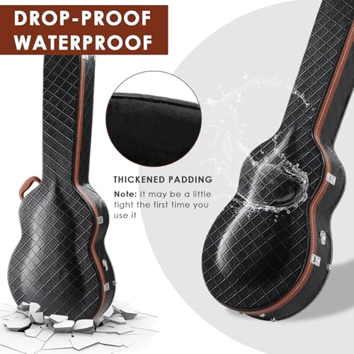 Image of Ktaxon Electric Guitar Case, 42-Inch Hard Case W /Lock Latch Diamond Black