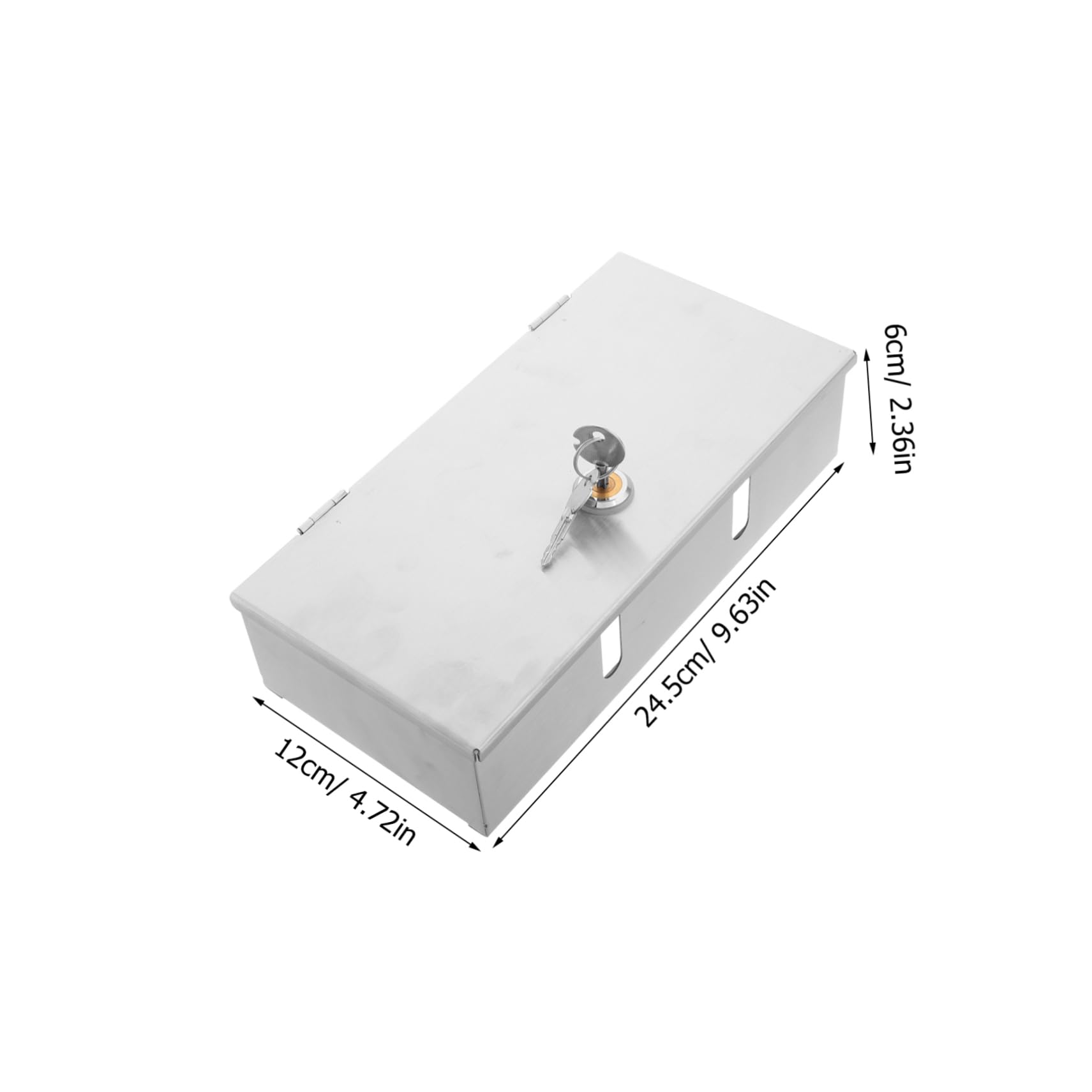 Hemobllo Scatola per Prese Esterne in Acciaio Inossidabile con Chiusura a Chiave, Design Doppio, Resistente alla Pioggia per Veicoli Elettrici e Attrezzature Outdoor