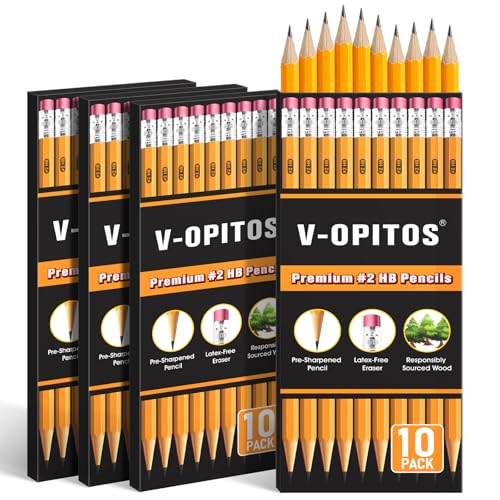 Lápices V-Opitos #2 HB de madera, caja x40 miniatura 1