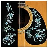 ジャカモウ(Jockomo) Oriental Flower Perfect Guitar and Bass Inlay Sticker/Decal (B-165OFS-MX)