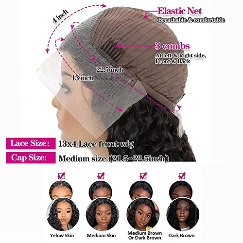 Image of 30 Inch Lace Front Wigs 180% Density Curly Wigs for Black Women 13x4 HD Transparent Lace Frontal Wigs Wet and Wavy Lace Front Wigs Pre Plucked with Natural Baby Hair