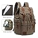 AUGUR High Capacity Canvas Vintage Backpack - for School College Hiking Travel 12-17