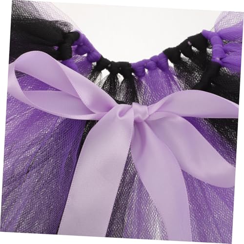 Disfraz Halloween para perro y gato con tutú violeta miniatura 6