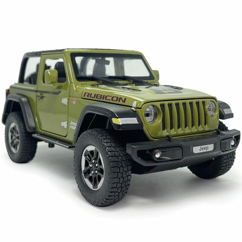 Image of Alokik Enterprise 1:20 Diecast Model Alloy Jeep Wrangler Rubicon 1941 Open Roof Metal Pull Back With 6 Openable Doors&Sound Light Auto Toy Car, Best Gift Toys For Kids Boys[Colors As Per Stock]