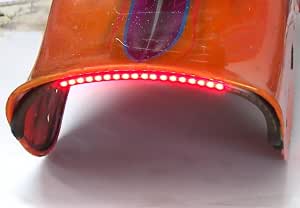 Flexible LED Motorcycle Light Bar With Brake & Turn Signals - 11 Inch, Smoked Lens 5 thumbnail image