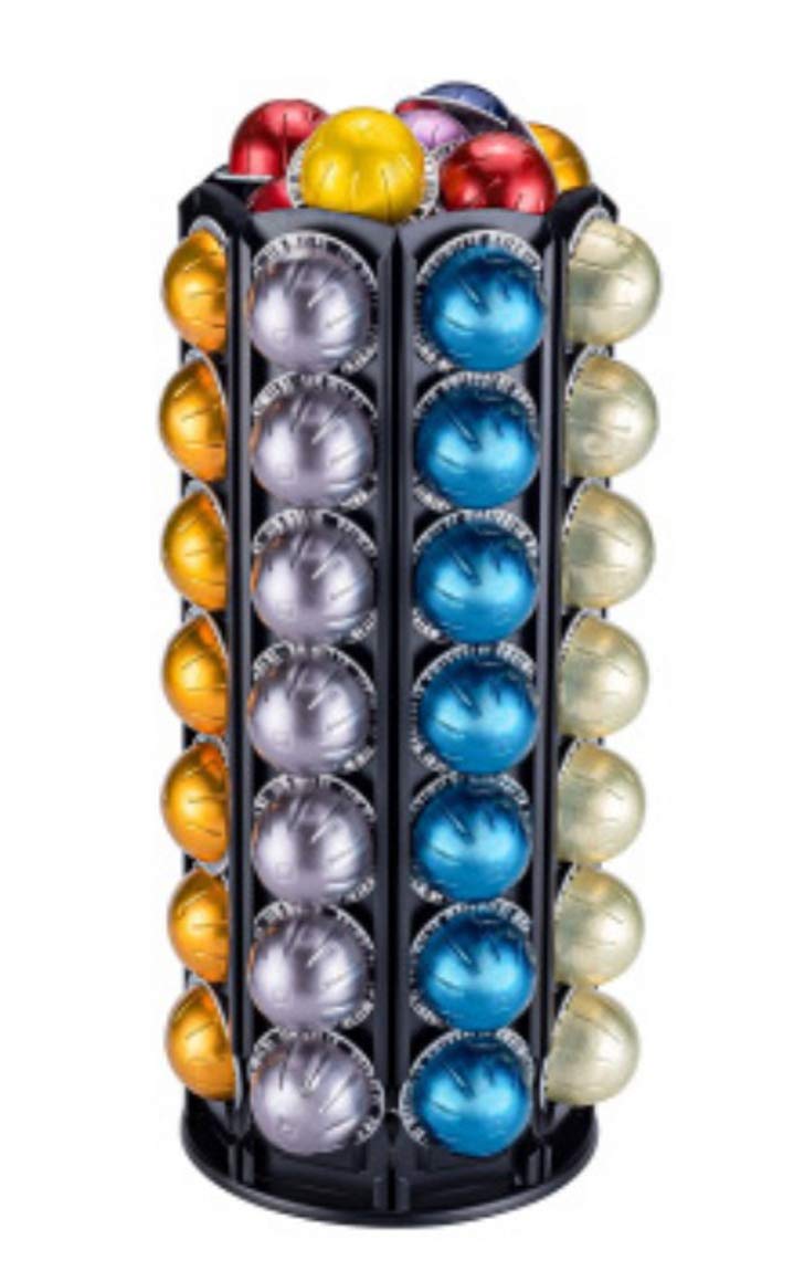 FlagShip Capsule Holder Stand Display Storage Rack Compatible with Vertuoline Pods by SmartBusiness (56 Capsules)