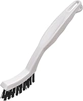 SPARTA Flo-Pac Grout Brush - Stiff Nylon Crevice Detail Brush for Tile Grout Cleaning, 8 Inch White