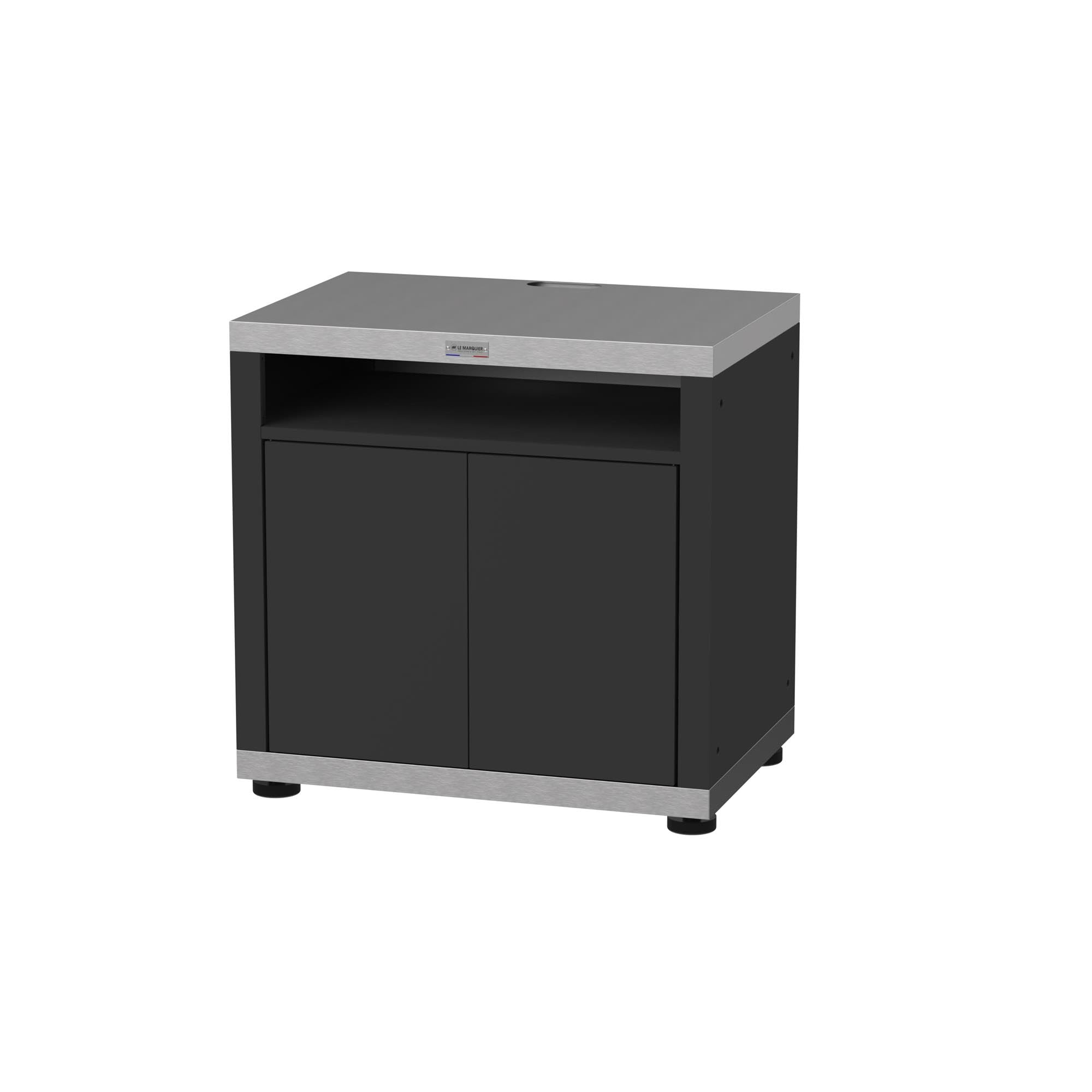 LE MARQUIER Meuble Cuisson avec Tablette, 80 X 55 cm Duo
