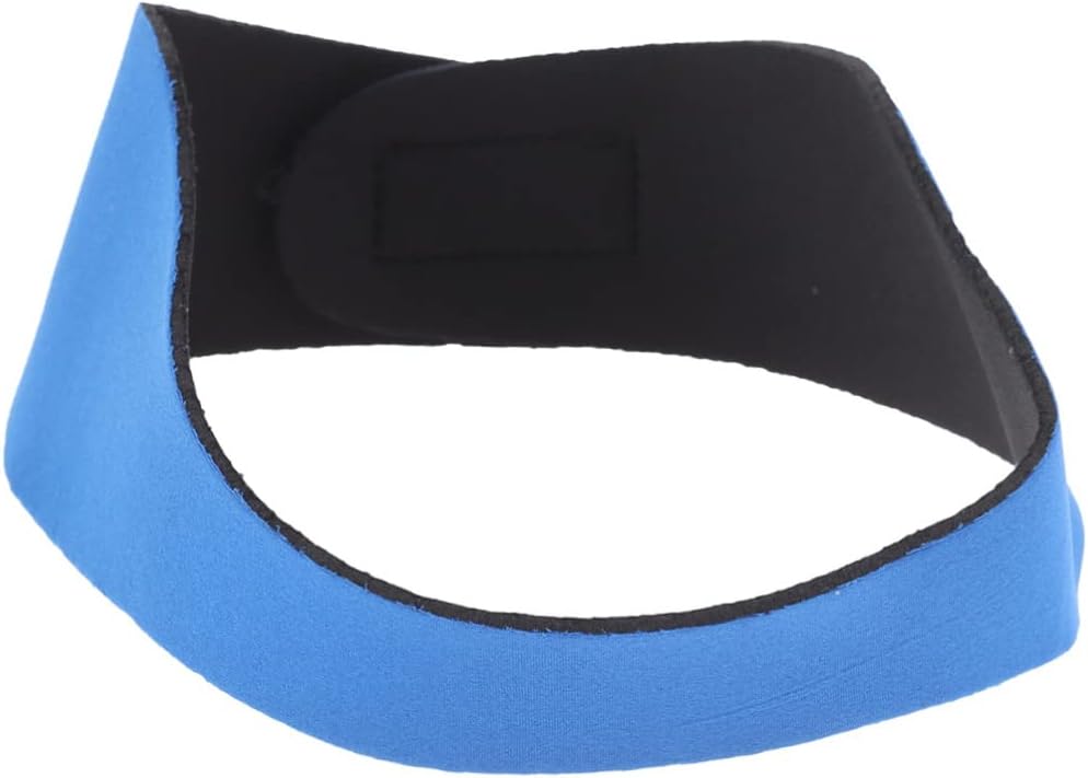 BESPORTBLE Swimming Headband Earplugs for Boys and Girls Adults Comfortable Fit for Yoga Diving Beach Lake Pool Dark Blue