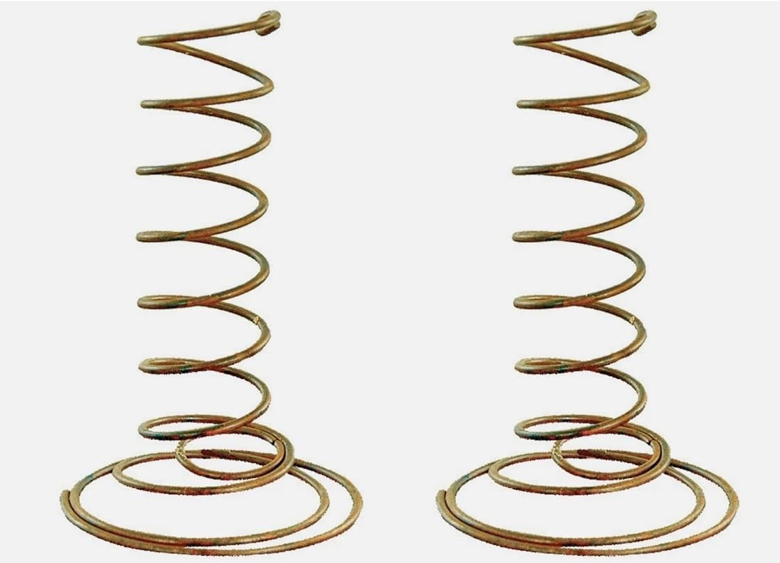 Spiral Taper Candle Holder Rust | 4 Inch | 2 Pack Country Primitive Décor