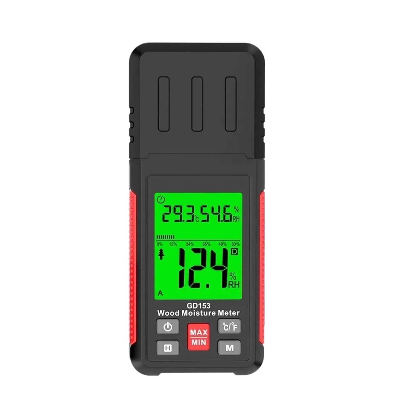 Misuratore Digitale Di Umidità Del Legno Tester Igrometro Rilevatore Legname Dei Mattoni Cemento LCD Più Grande Semplice da usare