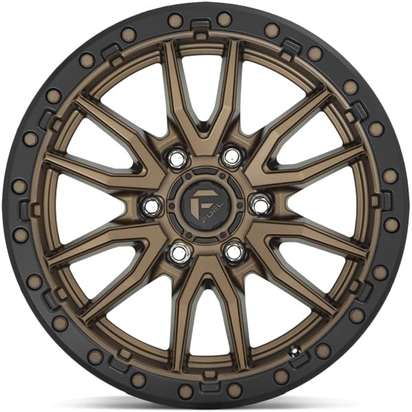 Fuel D681 Rebel 6 22x9 6x135 +20mm Bronze Wheel Rim 22