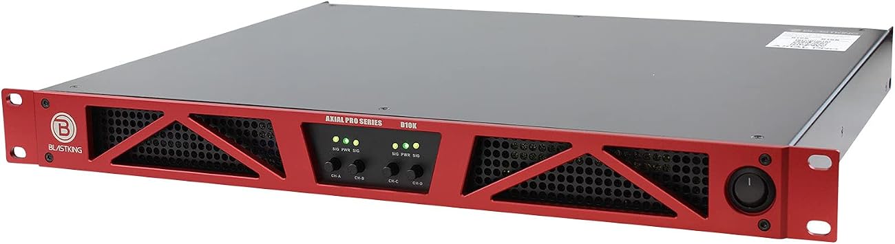Blastking D10K 10000 Watt 4 Channel Class-D Professional Power Amplifier