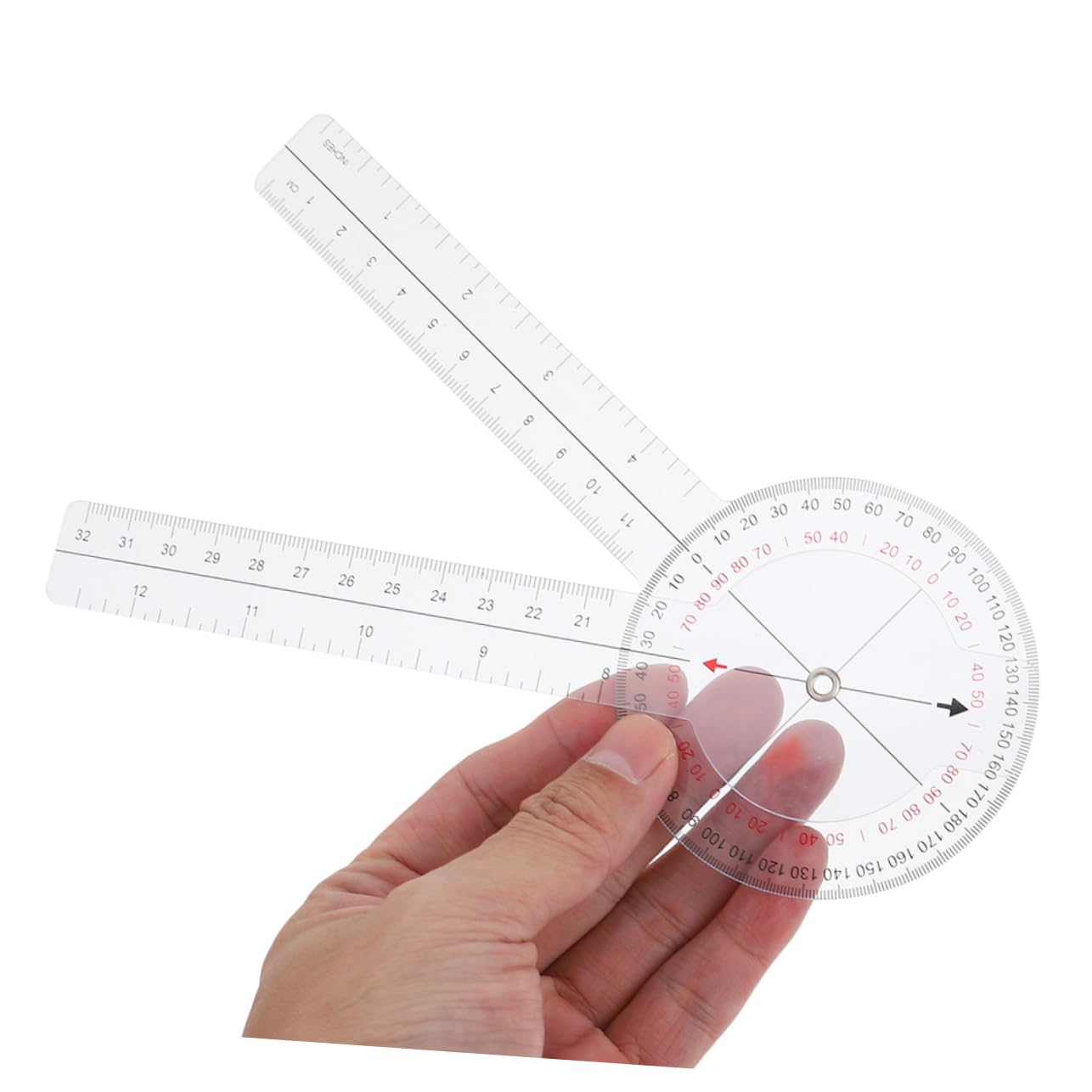 Goniomètre D'angle Professionnel, Règle Rapporteur Rotative 4 Pièces