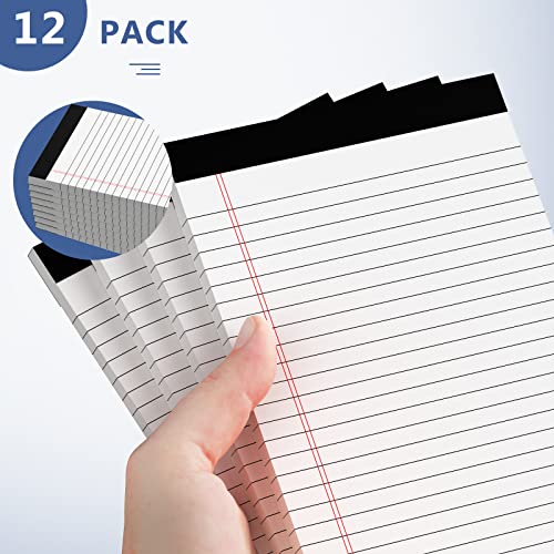 5" x 8" Note Pads 12 Pack of Legal Pads 30 Sheets Notepad College Ruled Small Writing Pads Perforated Pages Paper Pads 80GSM Heavyweight Paper Note Pads for Home, Office, or School - Image 6