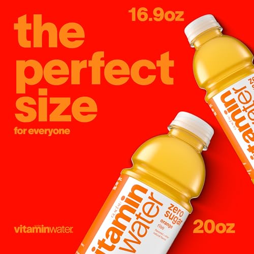 Image of vitaminwater zero sugar rise, electrolyte enhanced water w /vitamins, orange drinks, 20 fl oz, 12 Pack