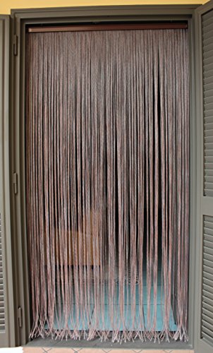 PVC Curtain/Vertical Blind - model Bari - Made in Italy - ALLUMINIUM stick - Standard size (100X220/ 120X230/130X240/150X250) - (100X220, Brown (6))