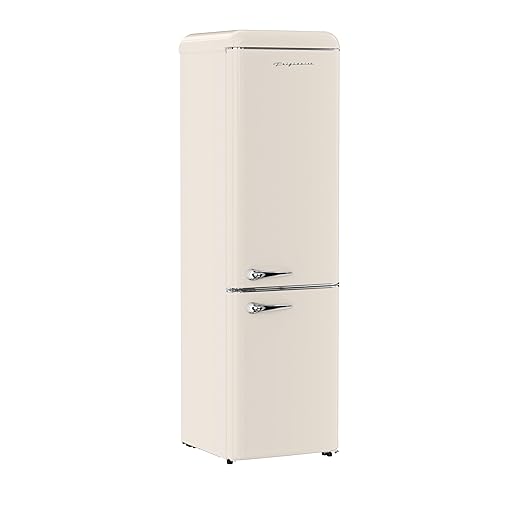 Frigidaire Retro 9.2 Cubic Foot Fridge with Bottom Mount Freezer, 9.2 cu. ft, Vanilla