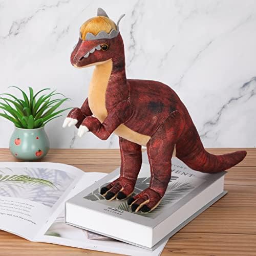 Pachycephalosaurus Plush Toy, 43 cm Dinosaur Stuffed Animal Throw Plushie Pillow Doll, Soft Blue Fluffy Friend Hugging Cushion - Present for Every Age & Occasion