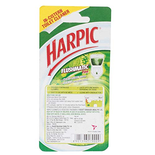 Image of Harpic Flushmatic - Citrus 50 gm | In-Cistern Toilet Cleaner Blocks