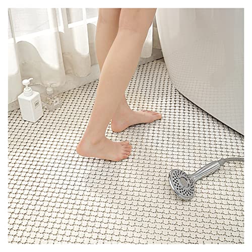 TNBCCXN Accesorios de baño，Mantel de Ducha Alfombrillas de baño rectangulares de 22 x 22 cm, Antideslizantes, Ideales for Personas Mayores.(White,(28 Pieces) 22x22cm)