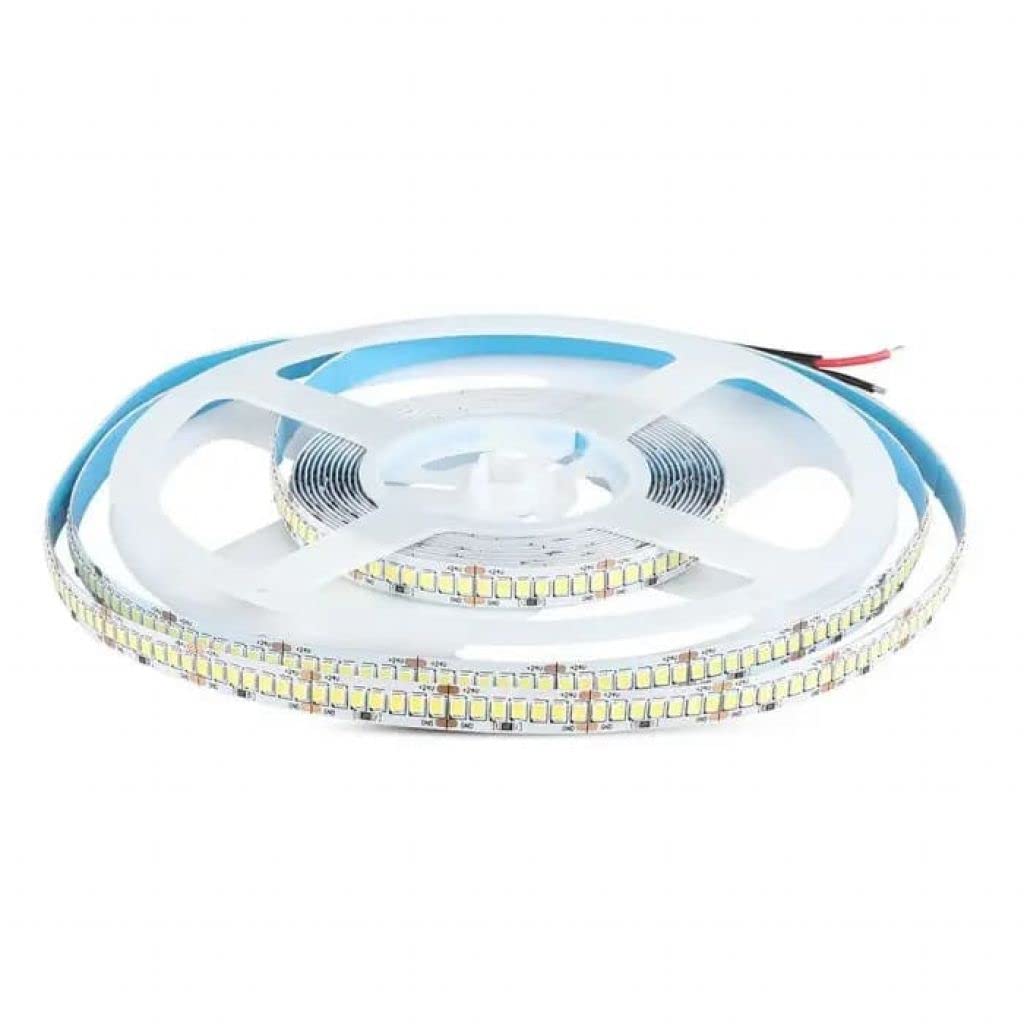 Striscia Led 24V Super Luminoso, 18W/M 135LM/M 2430LM/M, IP20 5 Metri Totale 1190 Smd 2835 (Bianco Neutro 4000K)