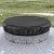 Outdoor Built In Fire Pit Cover for In-Ground Waterproof Heavy Duty 600D Oxford 52-56 Inch Large Round Built In Stone Fire Pit Cover