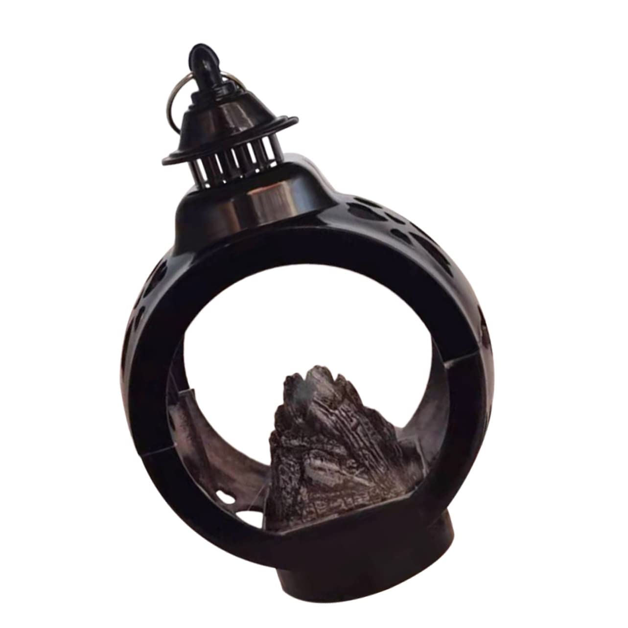 Unomor 1Pc Vintage LED Lantern Light Decorative Table Centerpiece for Home Unique Indoor Lantern with Warm Flame Effect for Holiday Parties Cozy Atmosphere