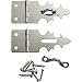 Nickel Decorative Jewelry Box Lock Hasps, Pair