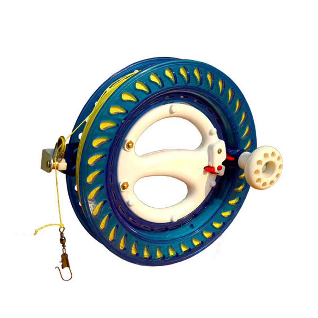 Hilo para Cometas, enrollador, Carrete, Rueda de Agarre con Bloqueo de Cuerda voladora, Accesorios para Cometas al Aire Libre, Recuerdo de Fiesta
