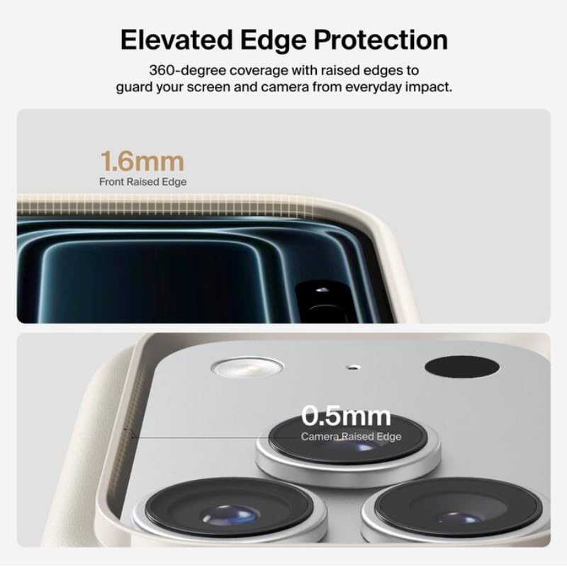 Image of Belkin iPhone 17 Pro Case MagSafe, Dual Layer, Drop Protection, Sand