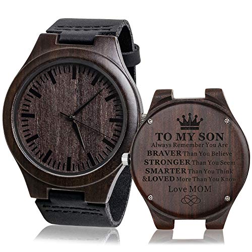 Montre vintage homme en cuir fait main pour style rétro quotidien