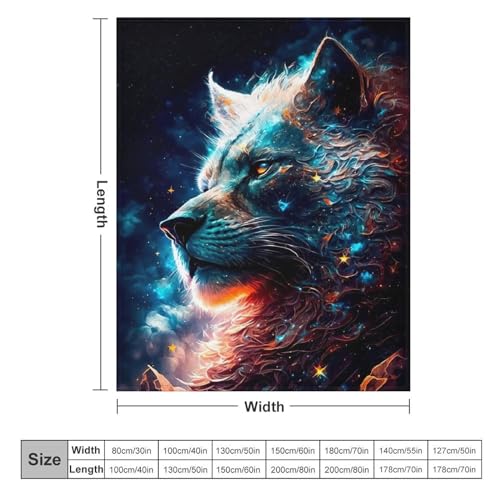 Couverture lion en flannel moelleuse de qualité supérieure pour lit et sofa - 6