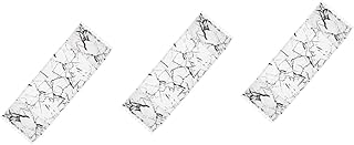 Luxshiny 3 Peças Capa De Linho Para Forno De Micro-Ondas Capa De Geladeira Capa De Geladeira Tampa Superior De Geladeira Protetor De Aparelho Branco Capa Protetora Contra Poeira De