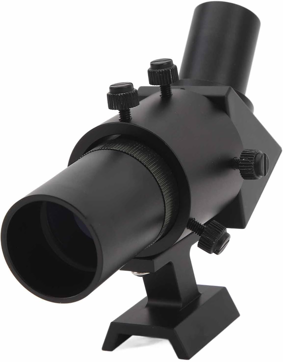 Telescope Finder Scope 5x24 with Bracket Kit, 45 Degree Angle, Full Coating Green Film, 6X Magnification, Accessory for Astronomy