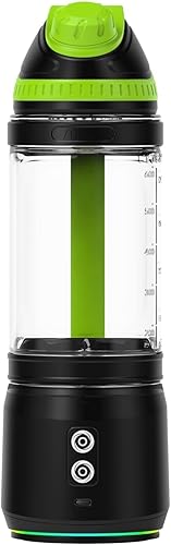Miniatura 7 de Licuadora portátil, antiatascos de 300 W para batidos y batidos, licuadora de viaje de 24 onzas recargable por USB, botella deportiva sin BPA